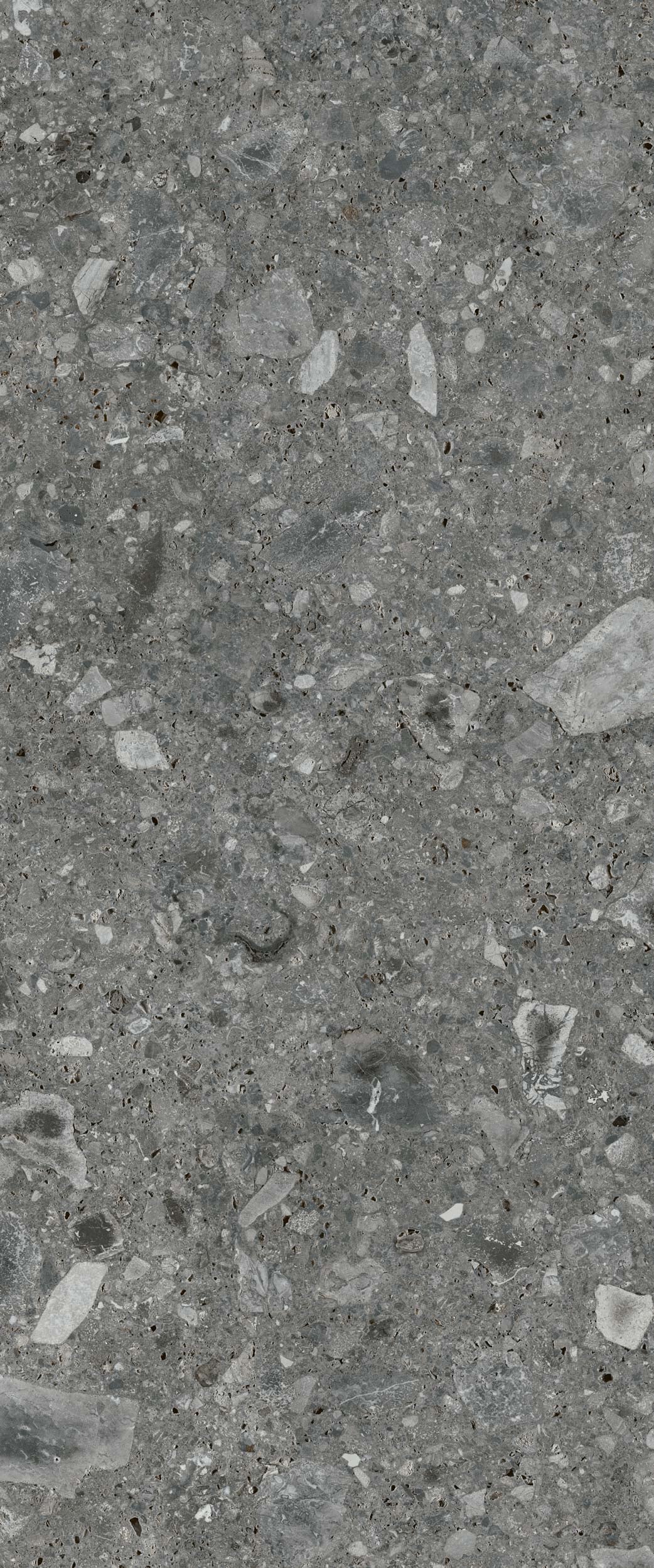 Gresie porțelanată aspect piatră Ceppo di Grè Anthracite 120x120 cm
