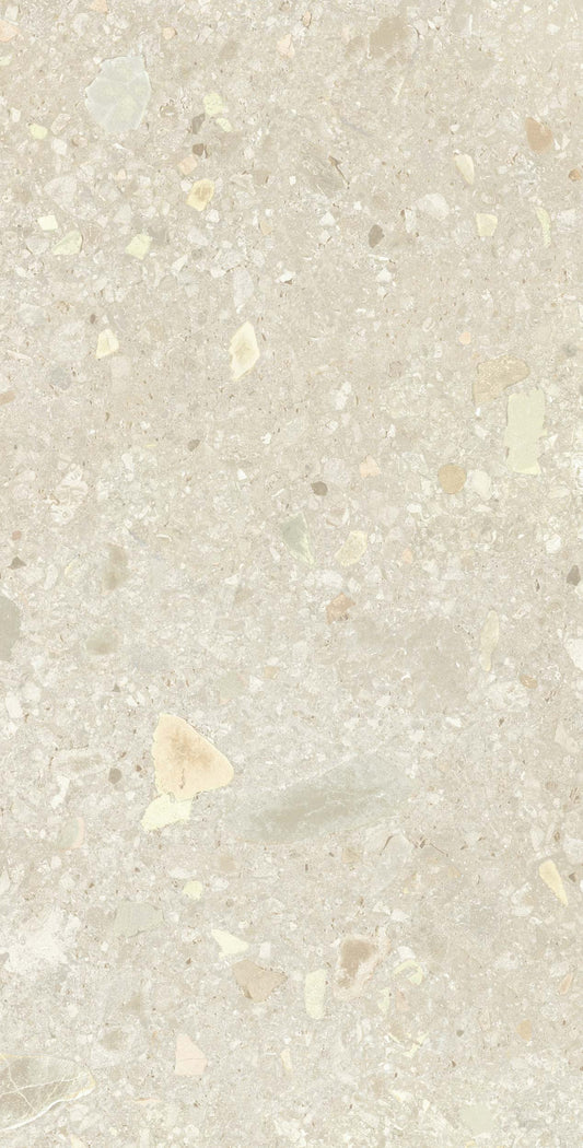 Gresie porțelanată aspect piatră Ceppo di Grè Ivory 120x280 cm