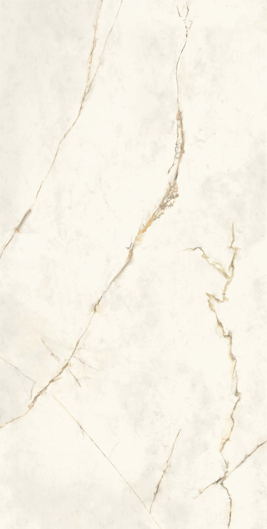 Gresie porțelanată aspect marmură Dubai Gold 120x280 cm