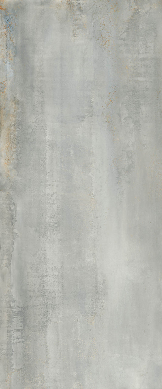 Gresie porțelanată aspect metal Oxidatio Titanium 120x120 cm