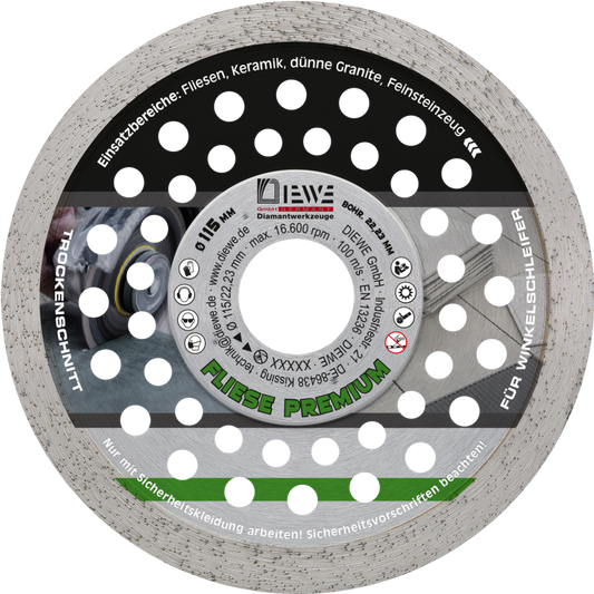 Disc diamantat Diewe Selection, 115 mm